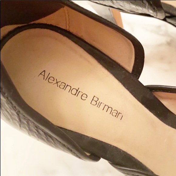 Alexandre Birman Black Peep Toe Stilletos - Picture 3 of 4